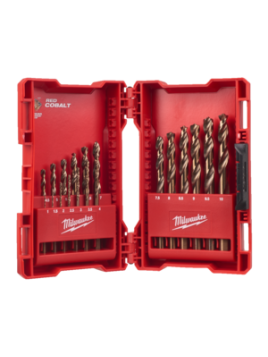 KASETA WIERTEŁ HSS-G KOBALTOWE /1-10MM/ 19SZT