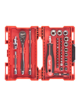 ZESTAW: GRZECHOTKA, NASADKI 1/4 I BITY