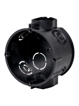 PUSZKA INSTALACYJNA FI60 PŁYTKA CZARNA E106M25