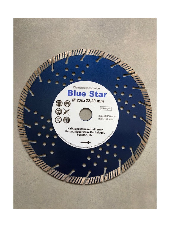 TARCZA BLUE STAR 230/10/22,23MM