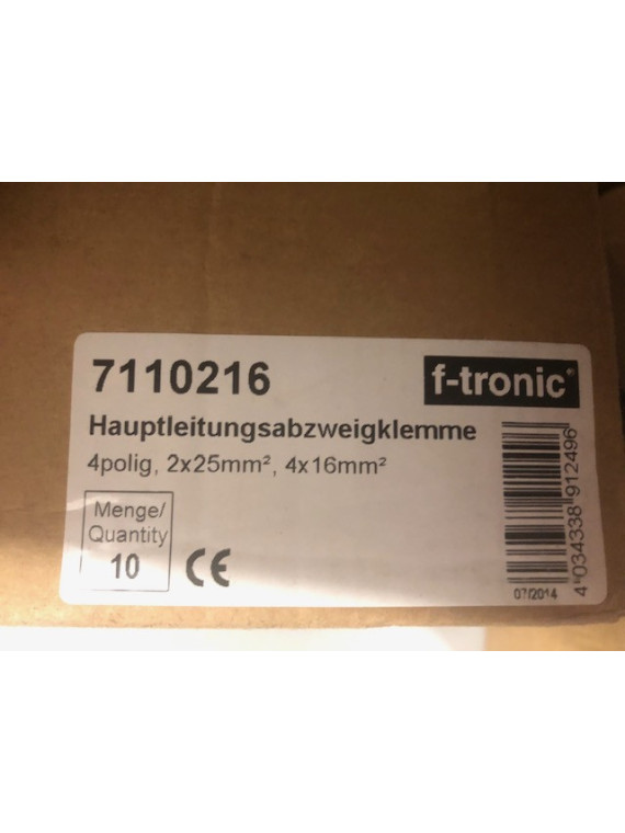 HLAK ZACISK ODGAŁĘŹNY TYPU A 4-BIEG. 2X25MM2, 4X16