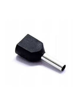 TULEJKA KABLOWA PODWÓJNA DUID 2X1,5-8 CZARNA