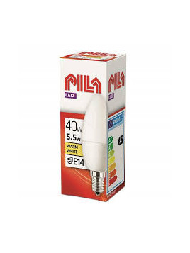 ŻARÓWKA ŚWIECZKA LED 5.5W/40W MATOWA  WW PILA