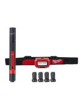 LAMPA CZOŁOWA + LATARKA ZESTAW HL2IPL-LED