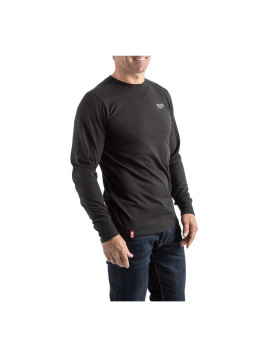 T-SHIRT Z DŁUGIM RĘKAWEM CZARNY ROZM. L