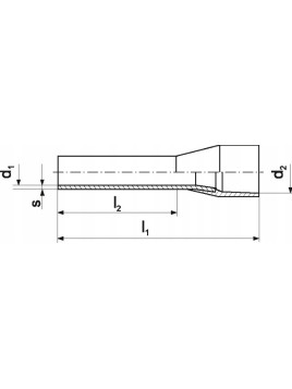Końcówka tulejkowa izolowana TE 10-18 100szt. ERKO