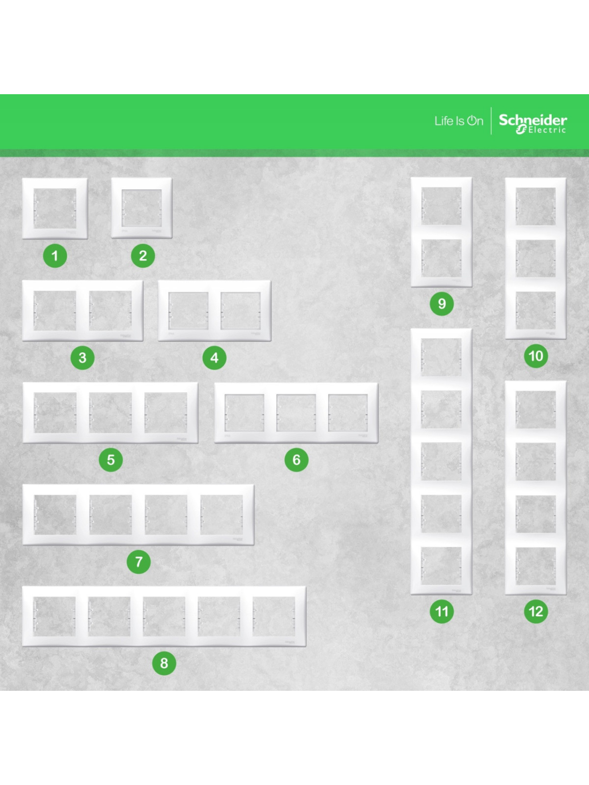 Ramka pojedyncza Schneider Electric biały SDN5800121