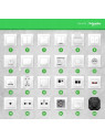 Ramka pojedyncza Schneider Electric biały SDN5800121