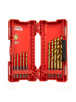 ZESTAW WIERTEŁ UDAROWYCH DO METALU HSS-G 10SZT.